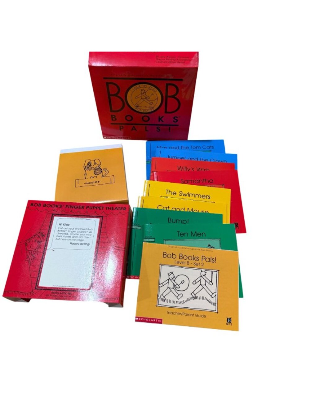 Bob Books B Set 1 & 2 Complete Kids Pals Stage Puppets Teacher Parent Guide - Picture 7 of 8